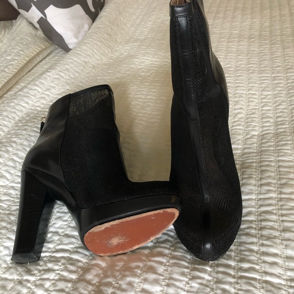 Rachael Zoe leather platform mesh boots sz 8 - Picture 11 of 13